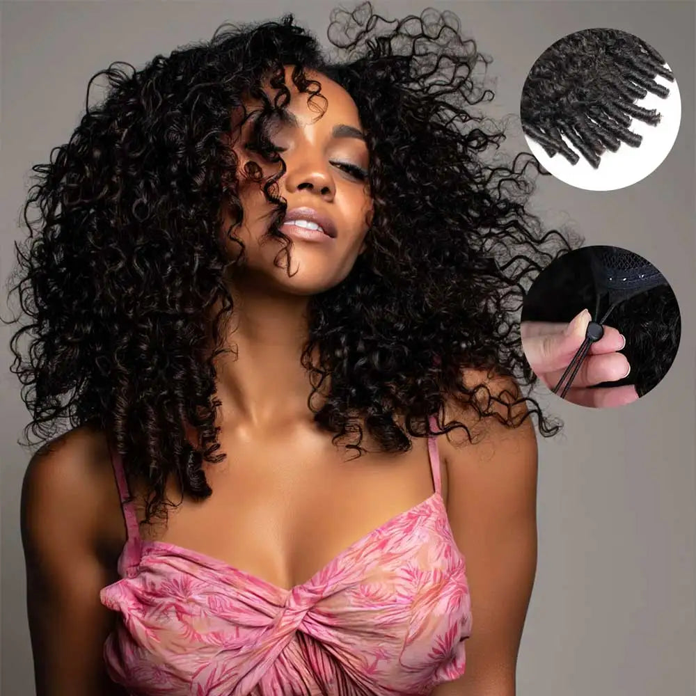 UVEOUS Burmese Curly Human Hair Wig With HD Lace Frontal
