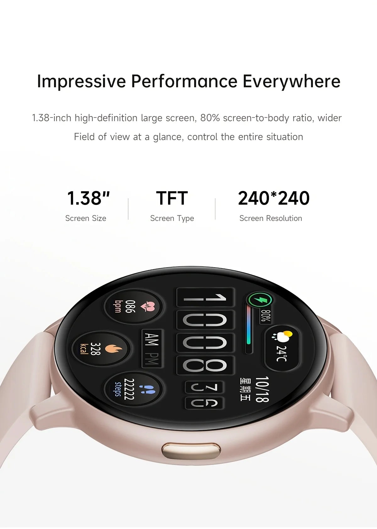 ERUN Smartwatch With Bluetooth Calling And Fitness Activity Tracking