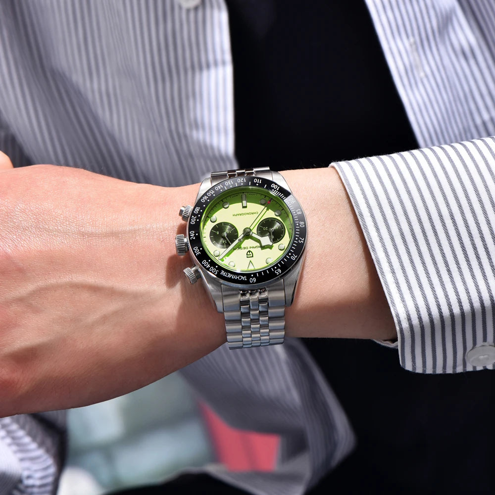 PAGANI DESIGN Men's Quartz Chronograph Sports Watch With Sapphire Crystal