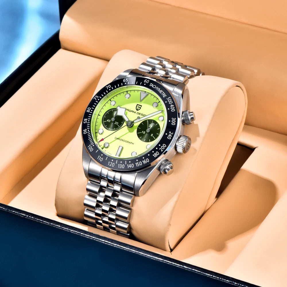 PAGANI DESIGN Men's Quartz Chronograph Sports Watch With Sapphire Crystal