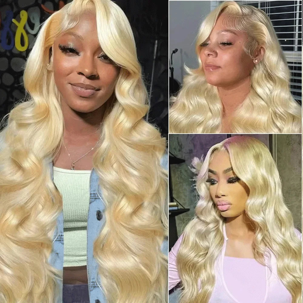 CanaryFly Remy Human Hair Body Wave Lace Front Wig