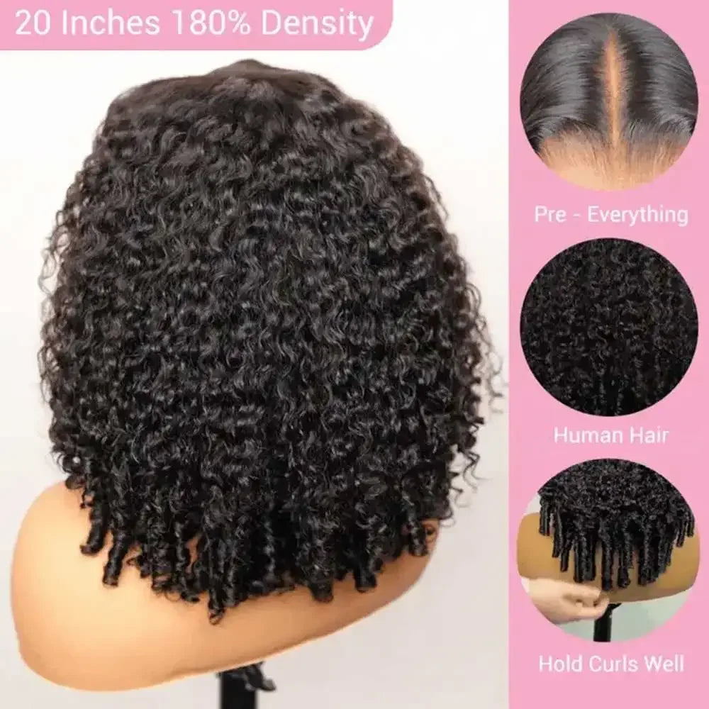 UVEOUS Burmese Curly Human Hair Wig With HD Lace Frontal