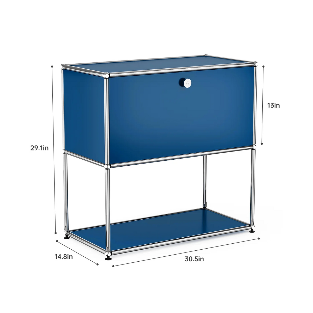 Modern Stainless Steel Storage Cabinet TV Stand for Living Room