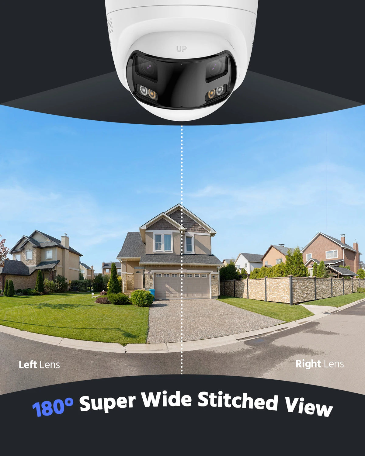 ANNKE 8MP Dual Lens 180 Degree PoE Security Camera
