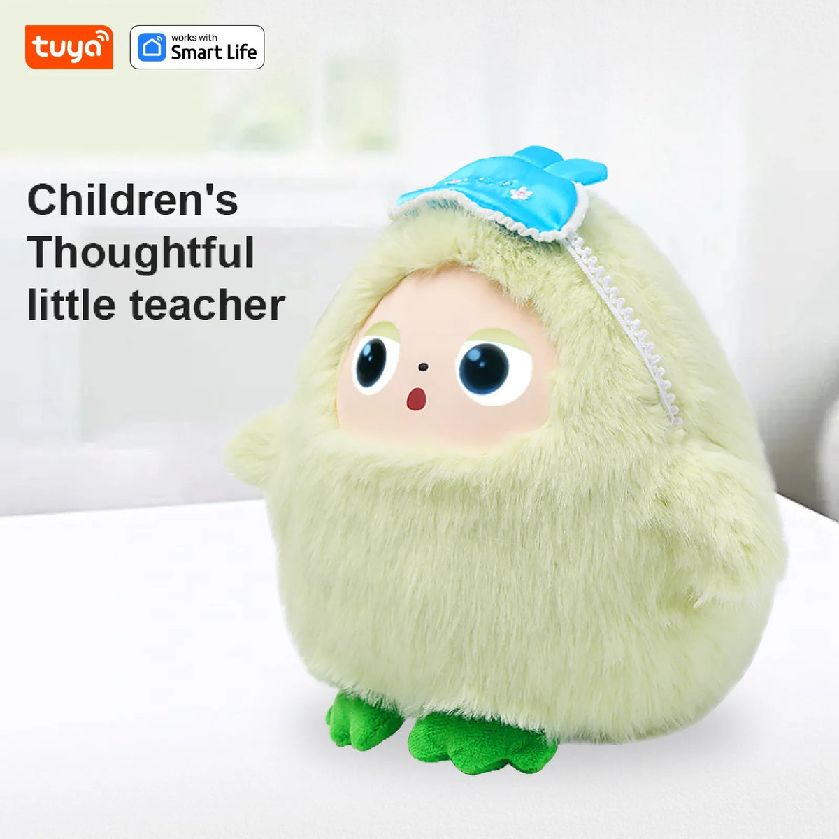 Tuya Smart AI Plush Robot Voice Interactive LED Eyes Companion