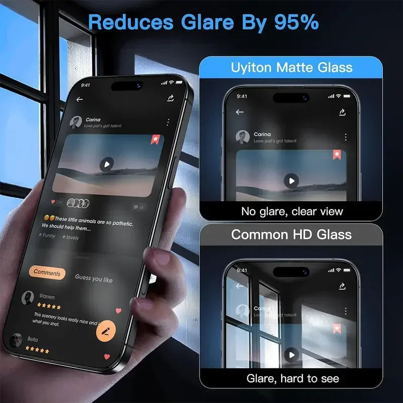 AeaJ Premium Matte Screen Protector For Apple iPhones