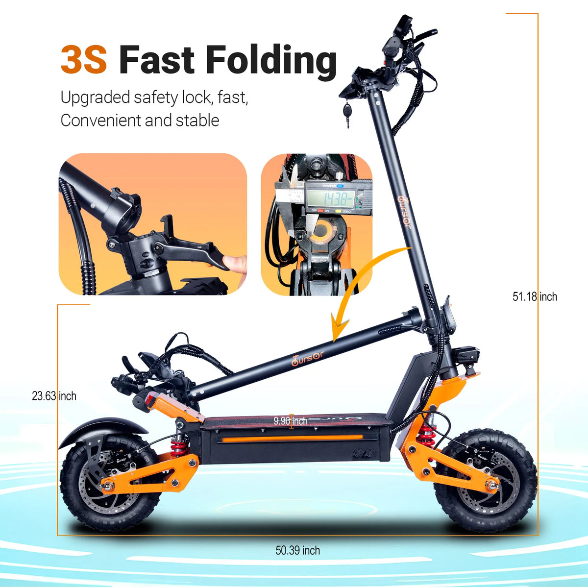 TOURSOR X5 EU USA Foldable 6000W Dual Motor Electric Scooter 11" Off-road Tyres 52V/60V Max Speed 70KM/H Range 100KM E Scooter