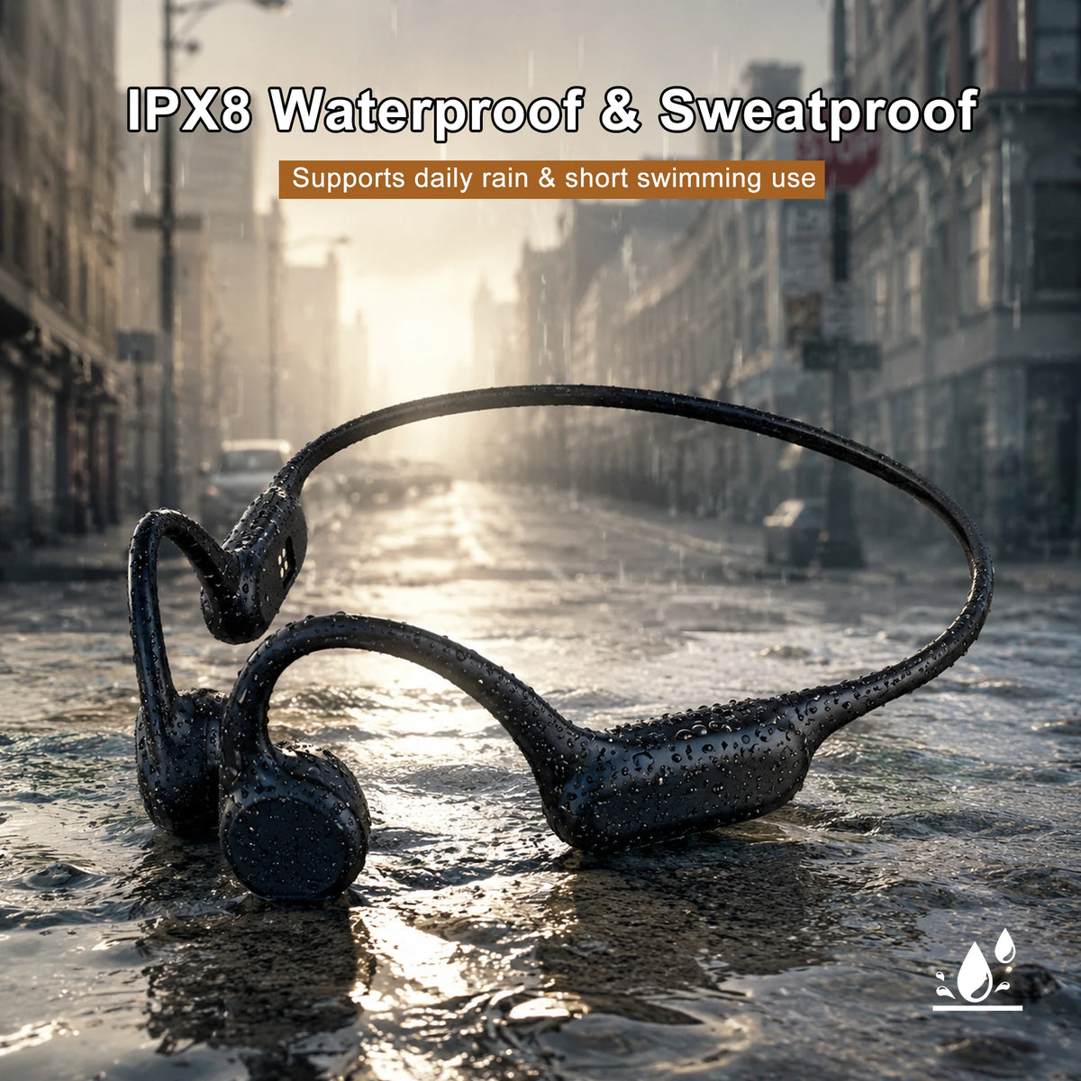 Coaxthon Bluetooth Bone Conduction Open Ear Rechargeable Hearing Aid