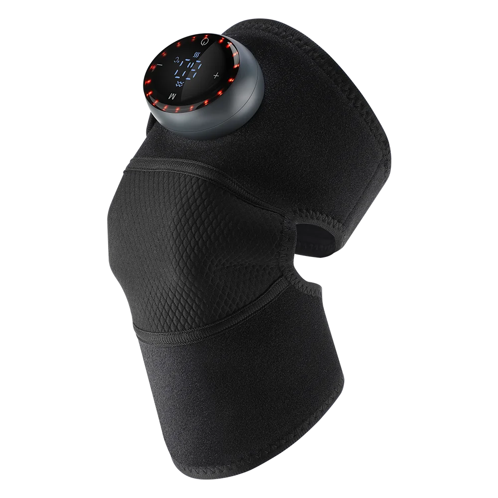 Hailicare Graphene Heated Knee Brace Rechargeable Massage Support Pad LED