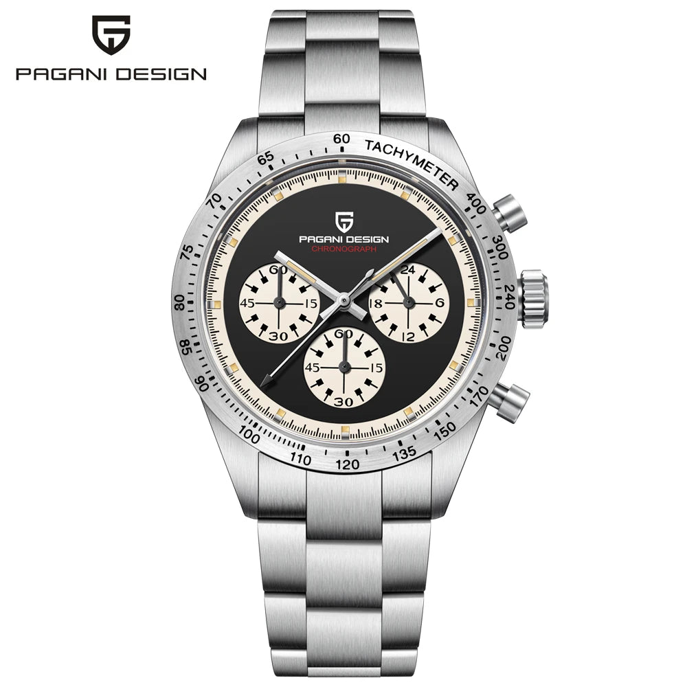 PAGANI DESIGN Men's Waterproof Quartz Sapphire Crystal Business Watch