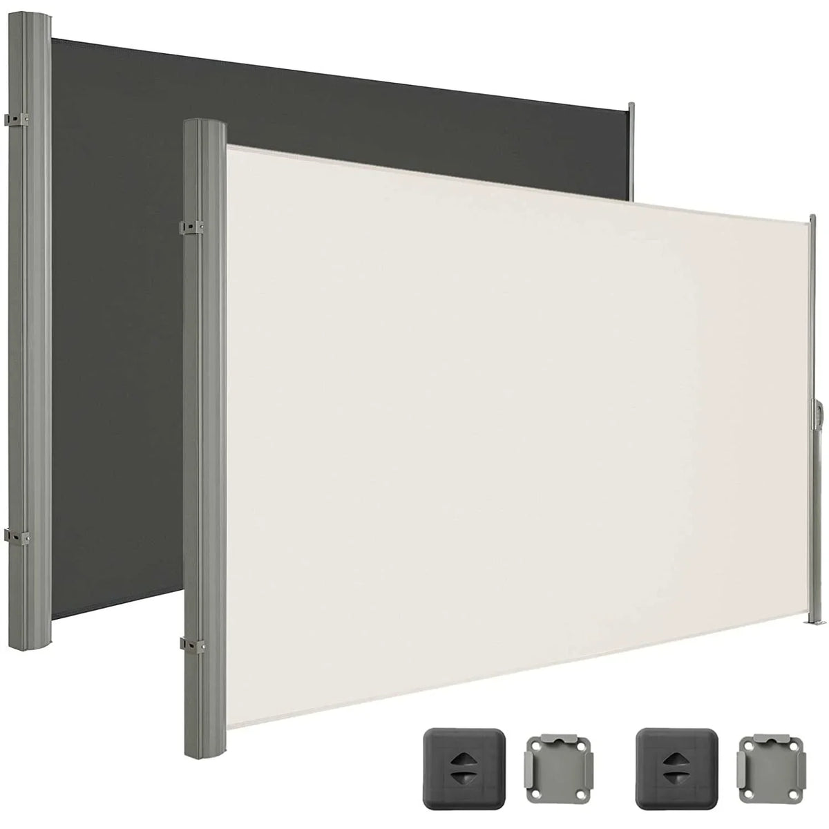 Homfa Retractable Side Awning Automatic Outdoor Privacy Sun Shade