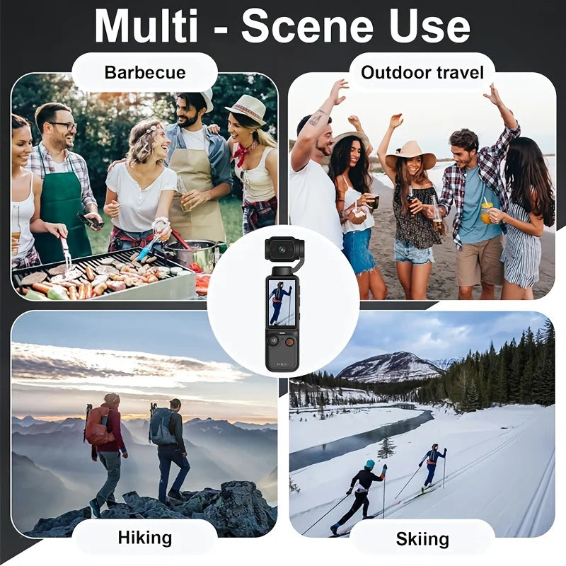 W&O 4K Compact Camcorder With Flip Screen And Auto Focus For Travel