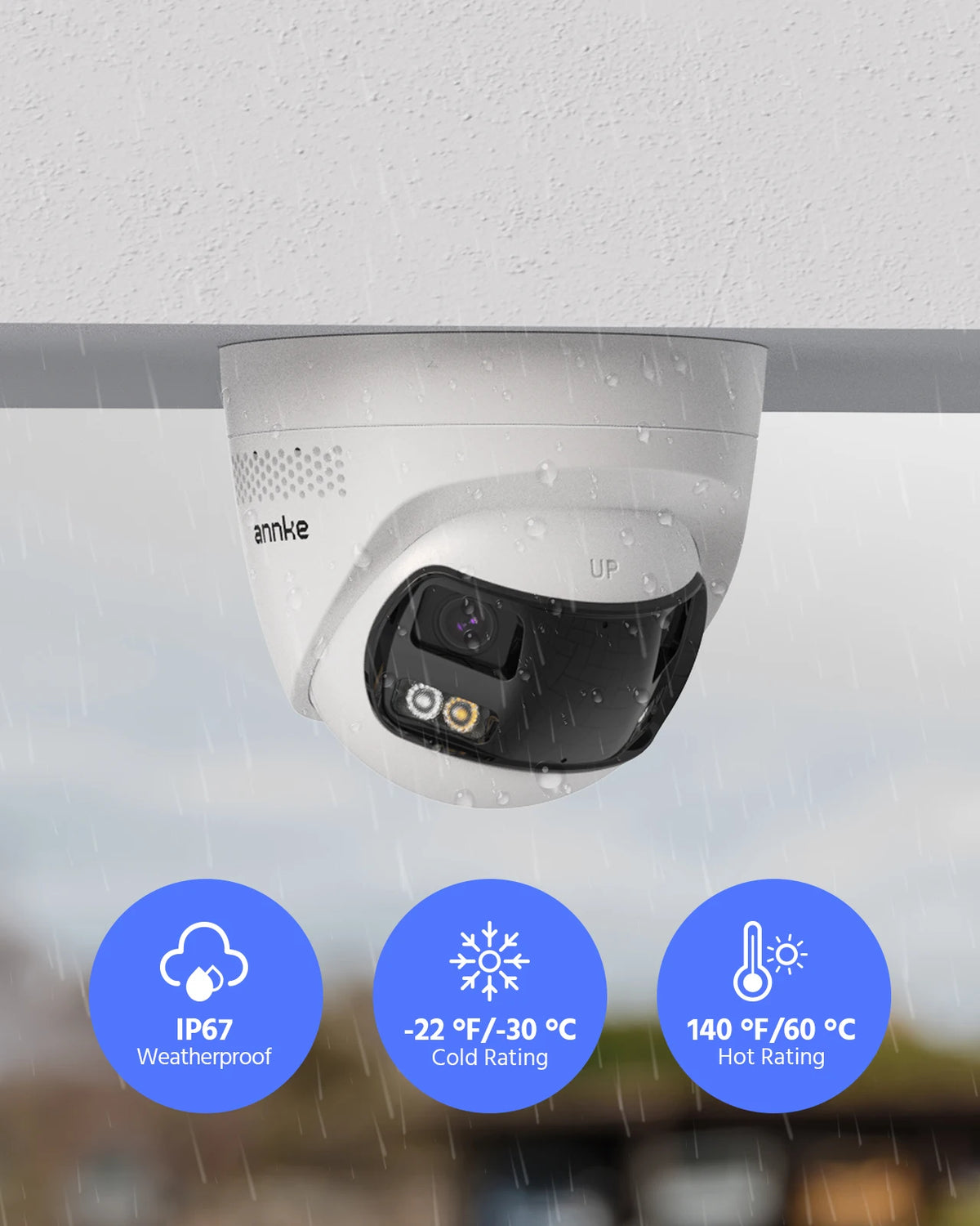 ANNKE 8MP Dual Lens 180 Degree PoE Security Camera