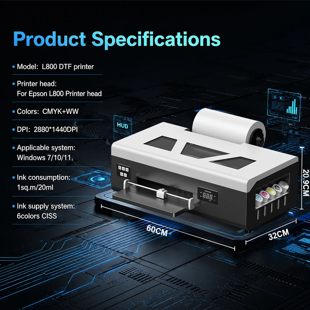 DTF Printer Impresora A3 XP600 DTF Printer Directly Transfer Film Printer A4 DTF T-shirt Printing Machine With Ink DTF Printer