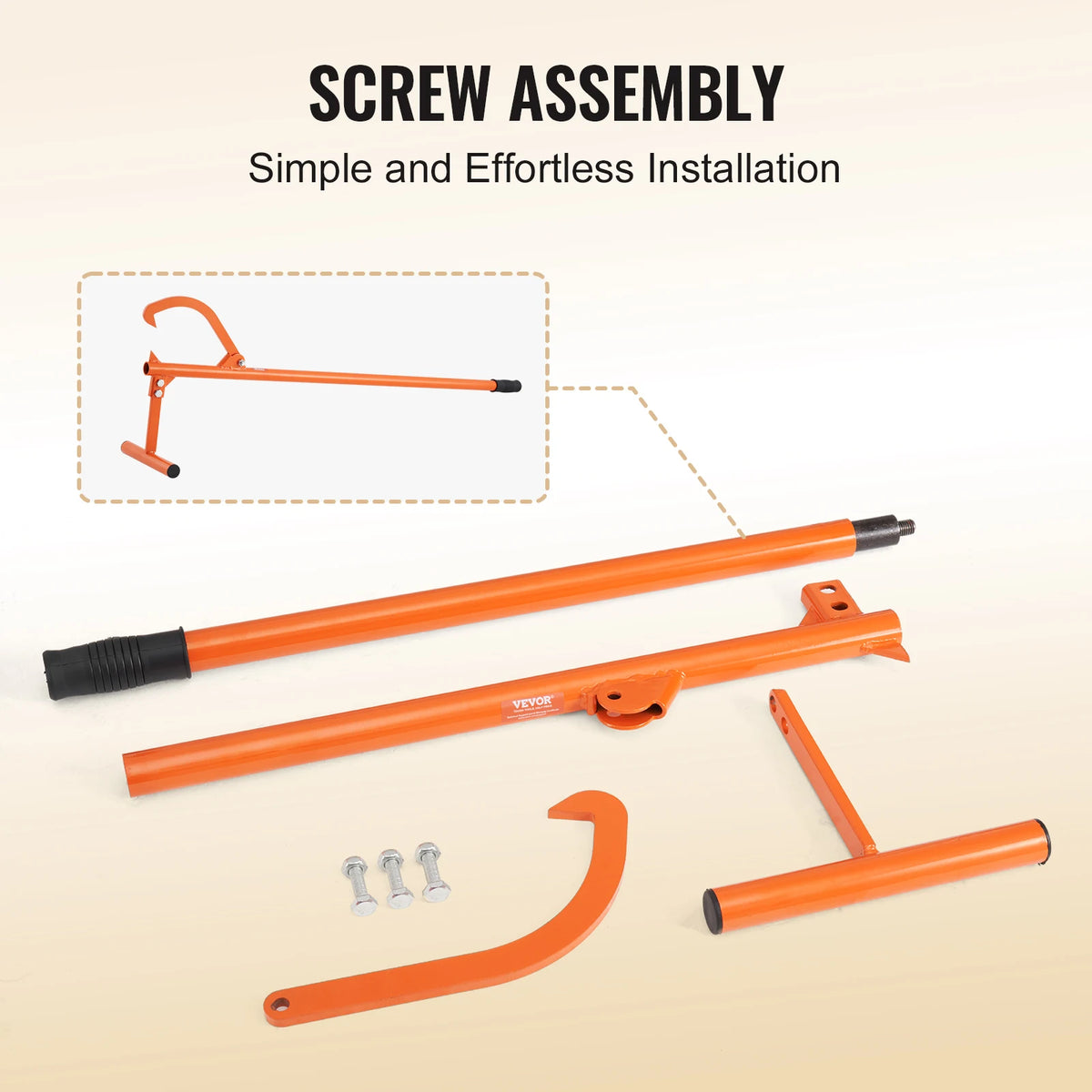 SucceBuy Heavy Duty Log Lifter With Metal Handle Cant Hook