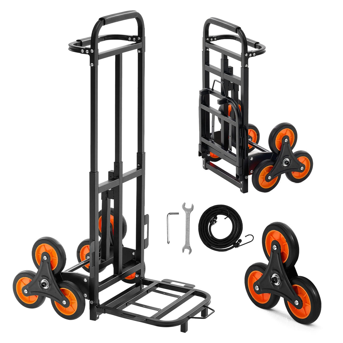 SucceBuy Heavy Duty Stair Climbing Folding Utility Cart