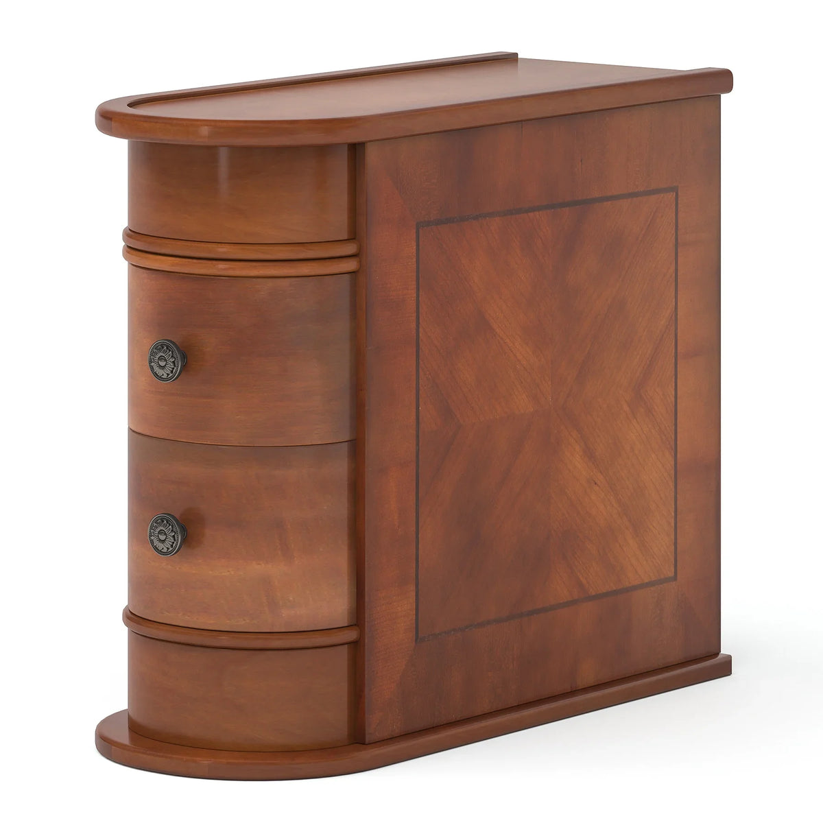 Tribesigns Solid Wood End Table With Drawer For Bedroom Side Use