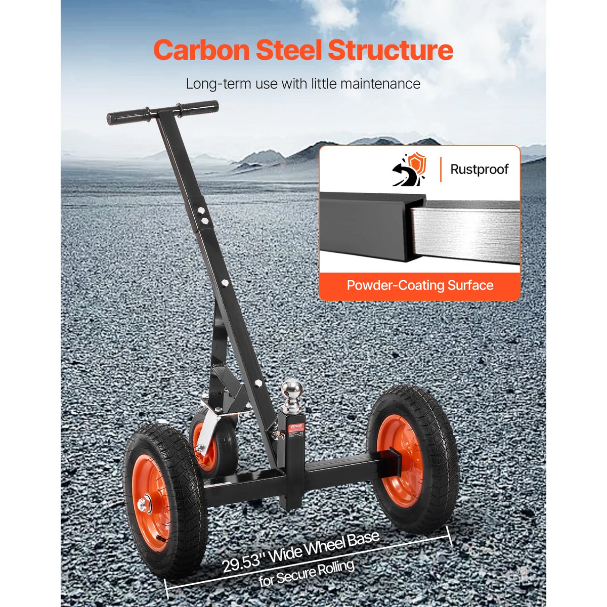 Heavy Duty Adjustable Trailer Dolly For Boat And RV Travel