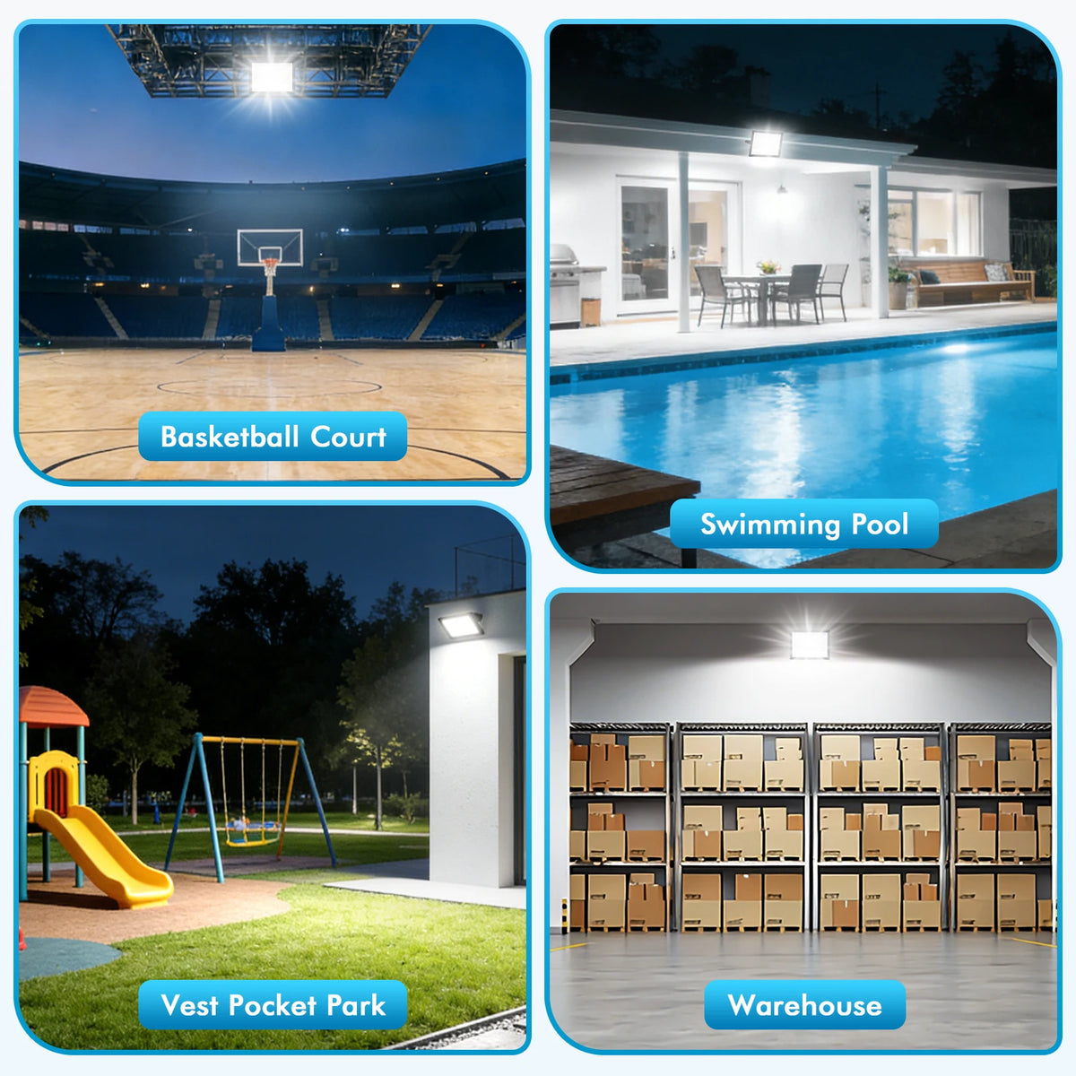LED Flood Light Aluminum IP66 Waterproof Outdoor Work Light