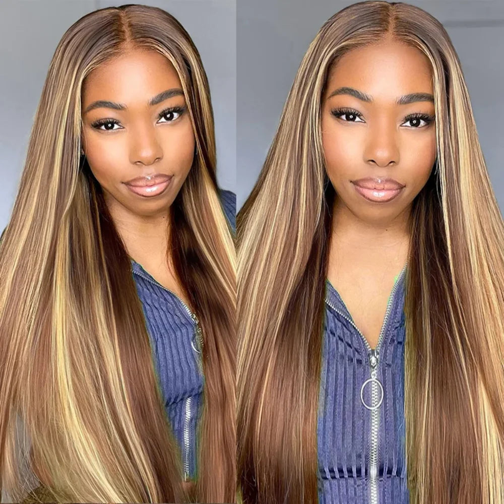 ALIANNA Remy Human Hair Lace Front Wig With Baby Hair