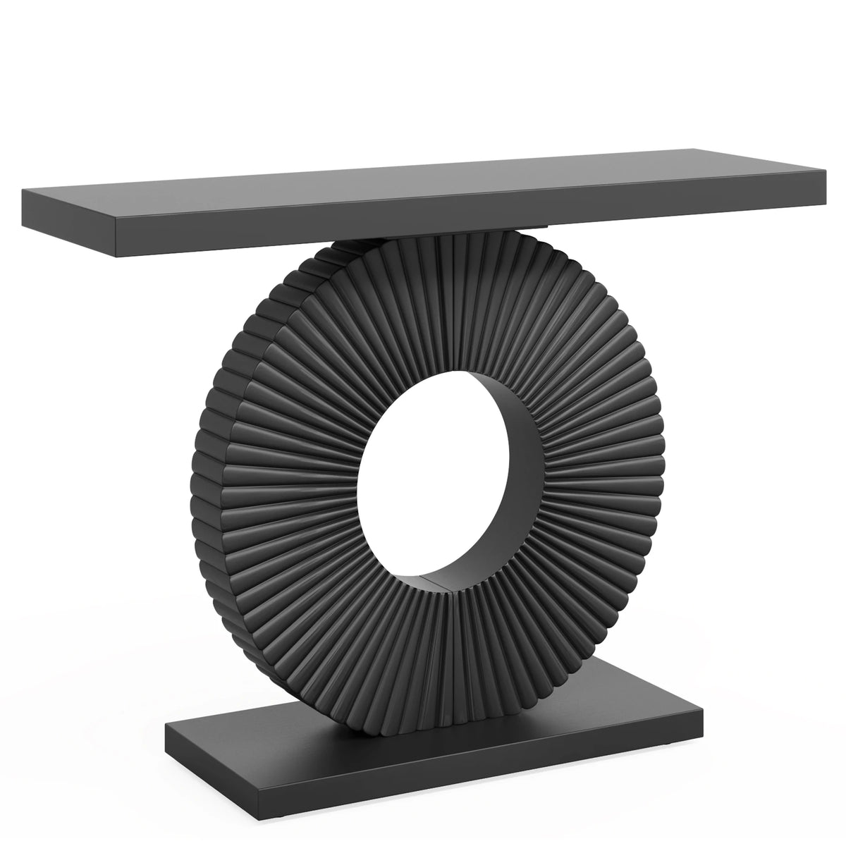 Tribesigns Modern Geometric Wood Console Table for Entryway or Sofa