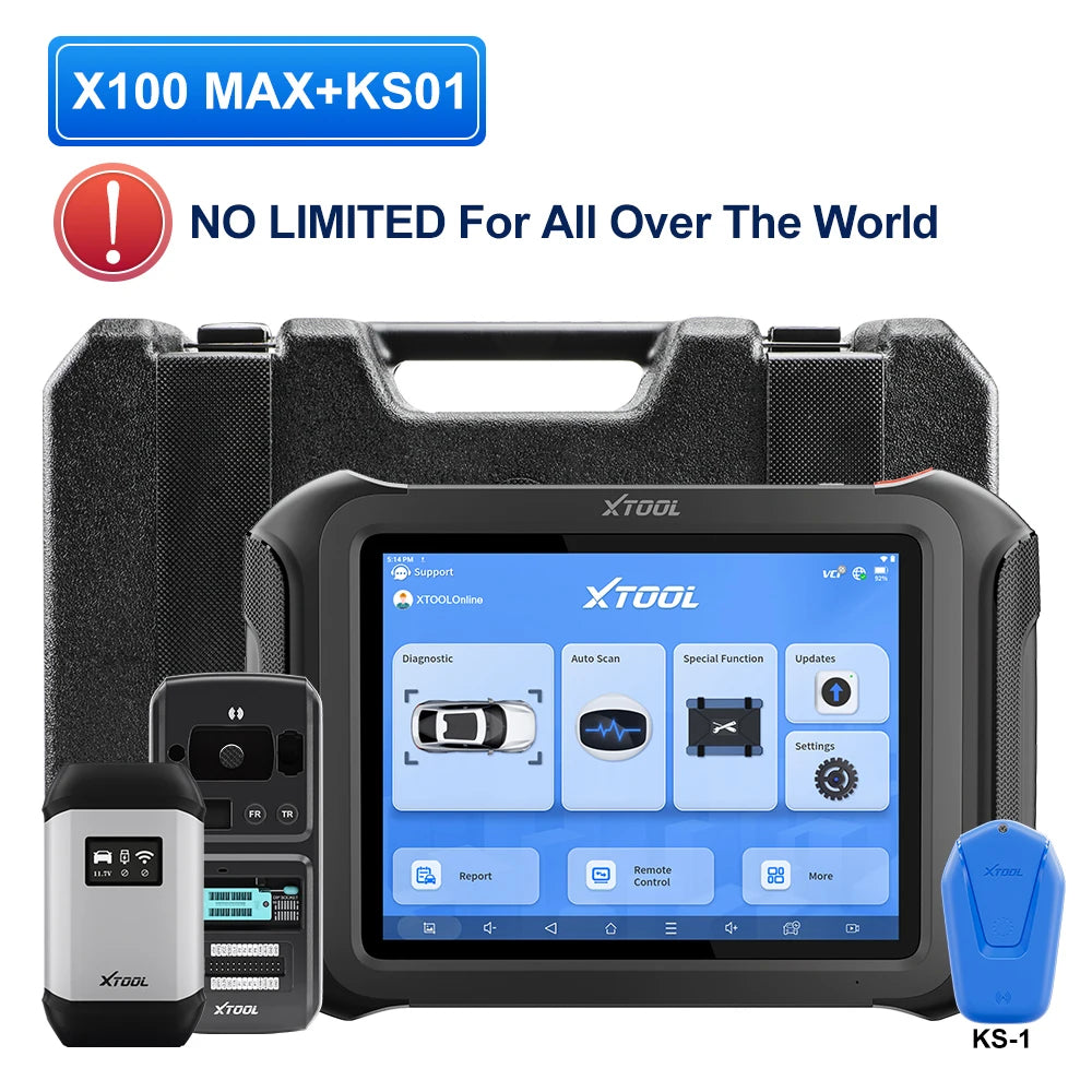 XTOOL X100 MAX Auto Key Programming Tools AI-Assisted Diagnostic Scanner Immobilizer Key Programmer Locksmiths Tool All Key Lost
