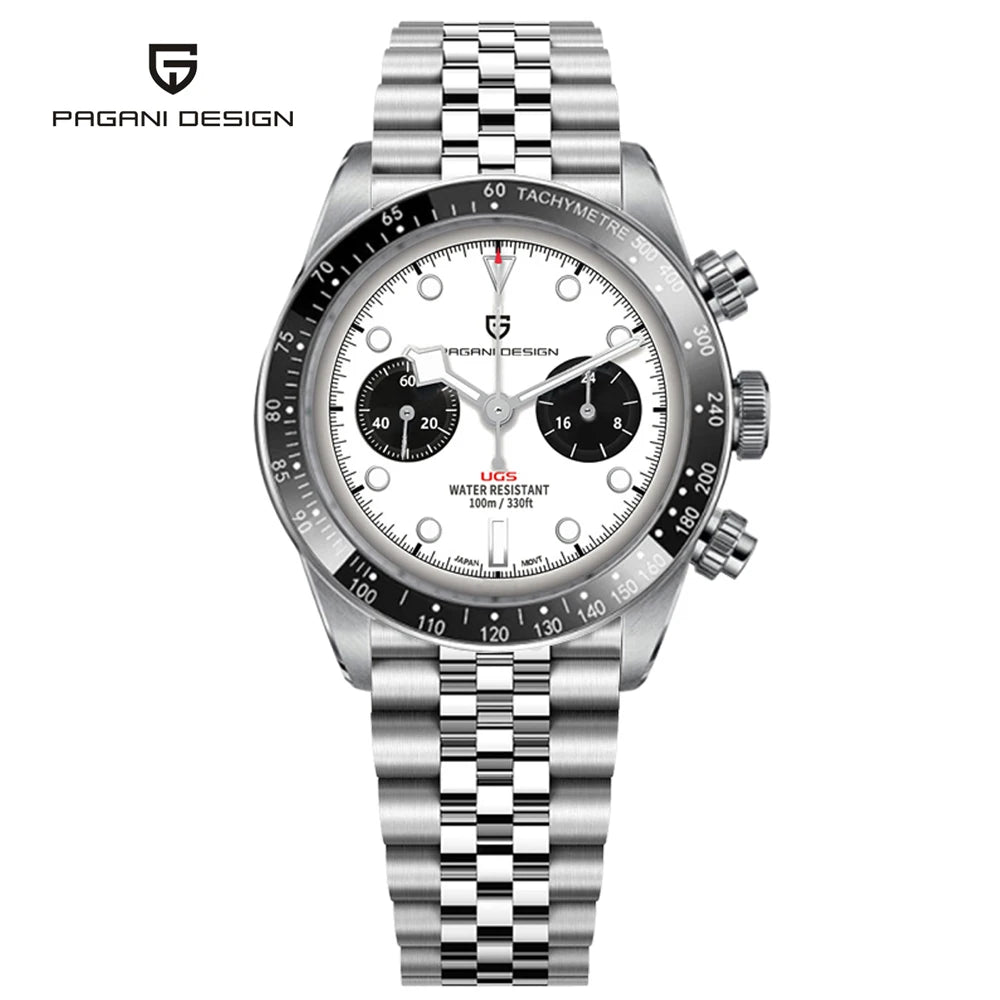 PAGANI DESIGN Men's Quartz Chronograph Sports Watch With Sapphire Crystal