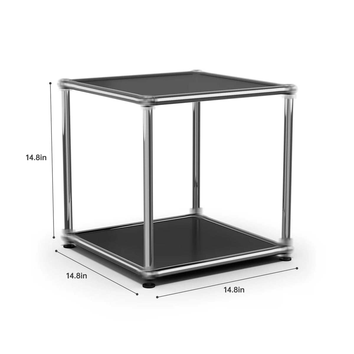 Modern Stainless Steel Storage Cabinet TV Stand for Living Room