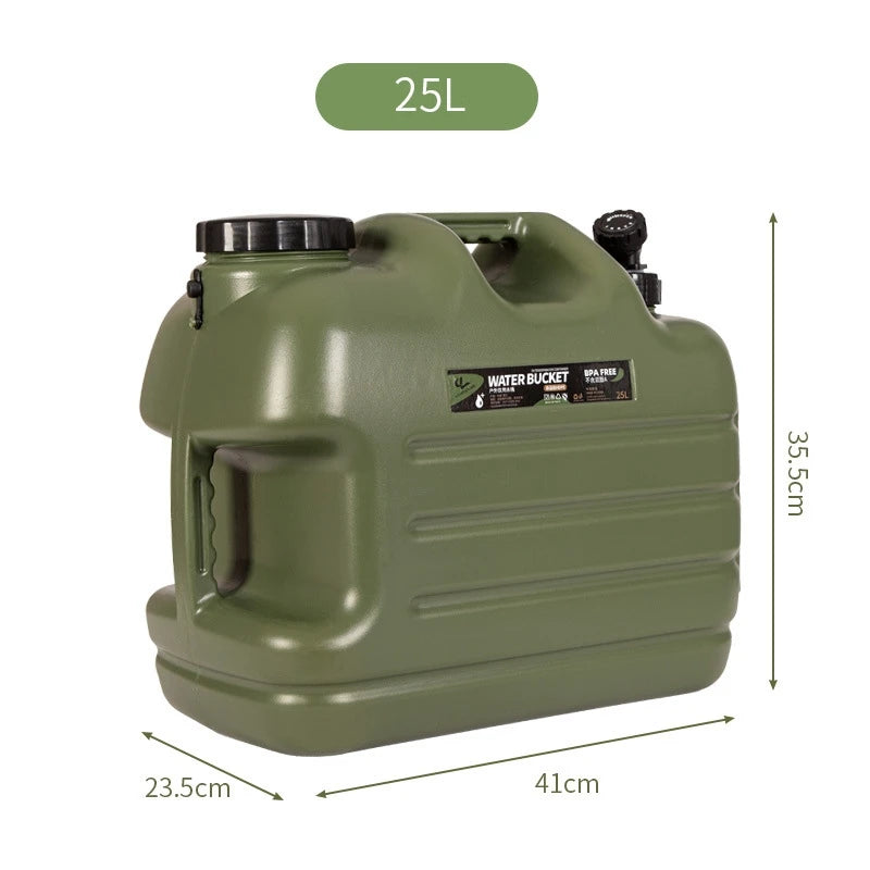 Portable Collapsible Water Storage Tank With Spigot For Camping