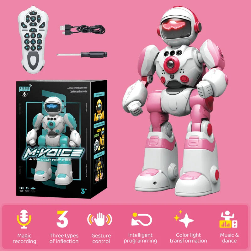 CONUSEA Voice Control Gesture Remote Programmable Dancing Robot Toy
