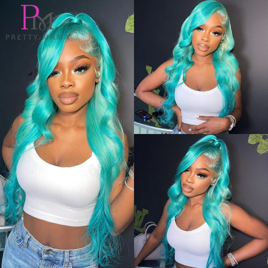 Pretty Mama Brazilian Human Hair Body Wave Lace Front Wig