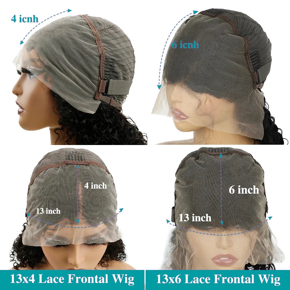 Dosacia Premium Indian Human Hair Lace Front Straight Wig